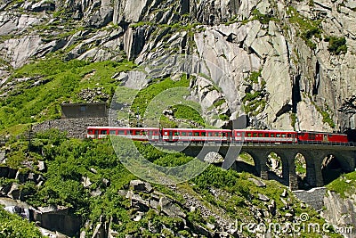 San Gotthard Pass Stock Photo