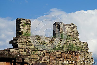 San Ignacio Mission ruins in Argentina Stock Photo