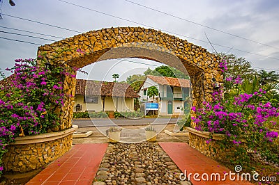 San Jose de David, a city and corregimiento Editorial Stock Photo