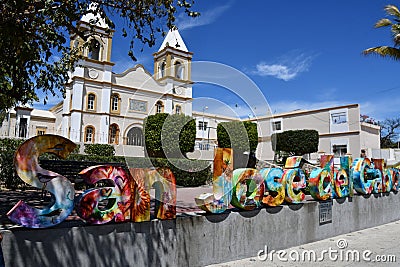 San Jose del Cabo Church (Parroquia San Jose) in Cabo San Lucas, Mexico Stock Photo