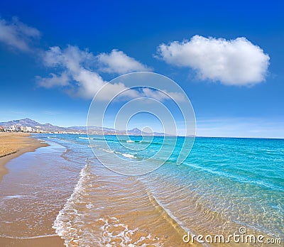 San Juan of Alicante beach playa Spain Stock Photo