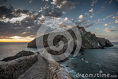 San Juan de Gaztelugatxe hermitage, Euskadi Stock Photo