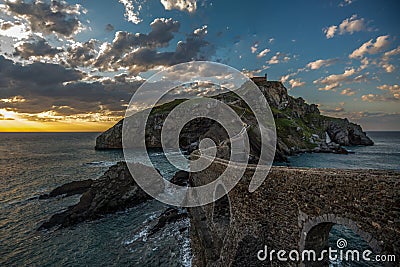 San Juan de Gaztelugatxe hermitage, Euskadi Stock Photo