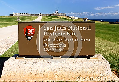 San Juan - El Morro Castle UNESCO Site Editorial Stock Photo