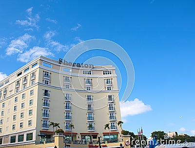 Sheraton Hotel in San Juan Editorial Stock Photo