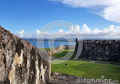 San Juan, Puerto Rico historic Fort San Felipe Del Morro. Editorial Stock Photo