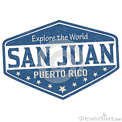 San Juan sign or stamp Vector Illustration