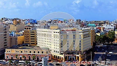San Juan skyline Editorial Stock Photo