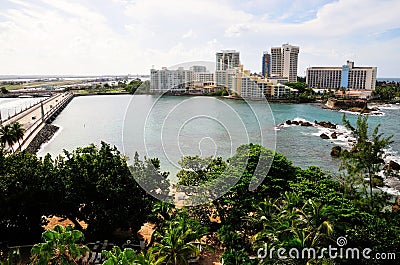 San Juan Waterfront Editorial Stock Photo