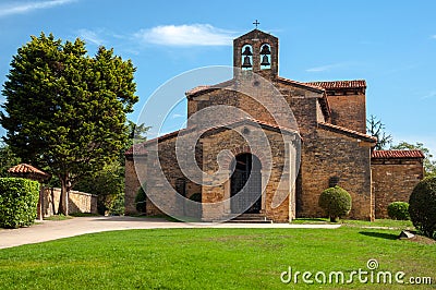 San Julian de los Prados Church, Oviedo Stock Photo