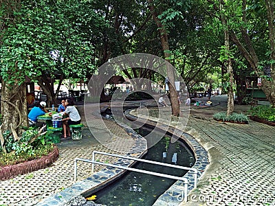 SanKamphaeng Hot Springs near to Chiang Mai. Editorial Stock Photo