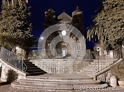 San Leucio - Chiesa di Santa Maria delle Grazie Editorial Stock Photo