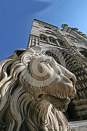 San Lorenzo cathedral Stock Photo