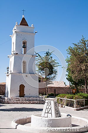 San Lucas church, Toconao (Chile) Stock Photo