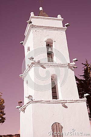 San Lucas church in Toconao. Stock Photo
