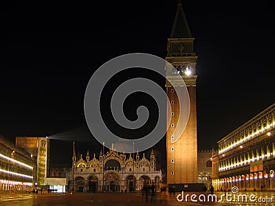 San marco square at night Stock Photo