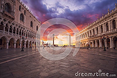 San Marco square in Venice. Italy. Stock Photo