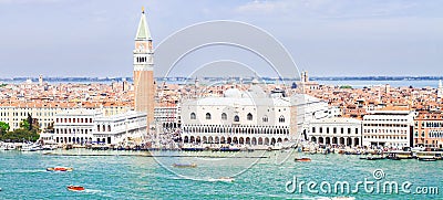 San Marco square waterfront, Venice Stock Photo