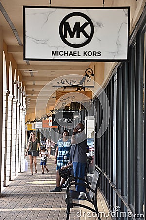 San Marcos Premium Outlets in Texas Editorial Stock Photo