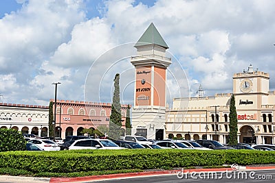 San Marcos Premium Outlets in Texas Editorial Stock Photo