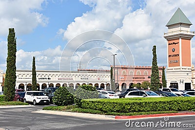 San Marcos Premium Outlets in Texas Editorial Stock Photo