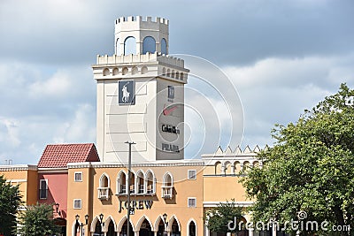 San Marcos Premium Outlets in Texas Editorial Stock Photo