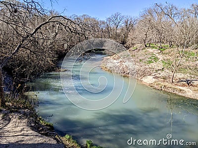 San Marcos river in central Texas Stock Photo
