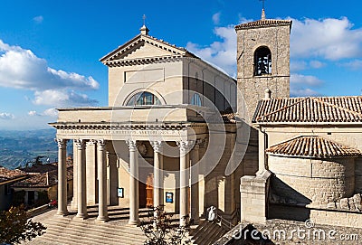 San Marino basilica Stock Photo