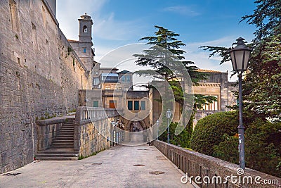 San Marino city view Stock Photo
