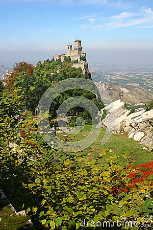 San marino, Rocca della Guaita, castle Stock Photo