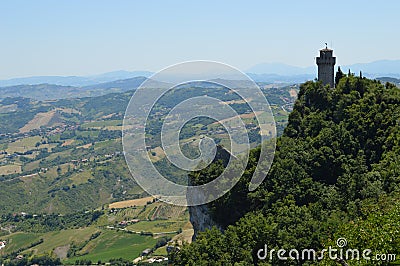 San-Marino tower Stock Photo