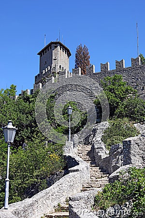 San Marino tower Stock Photo