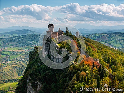 San Marino tower. Italy Stock Photo