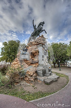 San Martin Square in Gualeguaychu, Argentina. Stock Photo