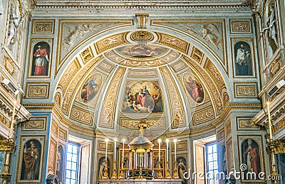 San Martino ai Monti Church in Rome, Italy. Editorial Stock Photo