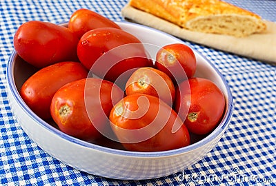 San Marzano tomatoes. Stock Photo