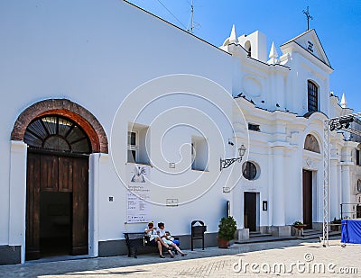 San Michele Saint Michael church, Anacapri, Capri, Editorial Stock Photo