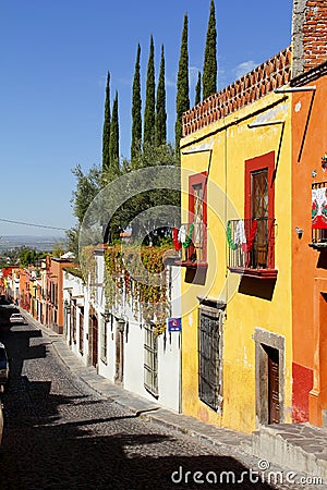 San miguel de allende architecture, guanajuato, mexico I Stock Photo