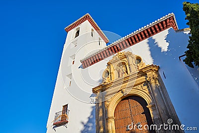 San Miguel Bajo church in Granada Albaicin Stock Photo