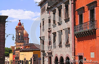 San miguel de allende in guanajuato, mexico. Stock Photo