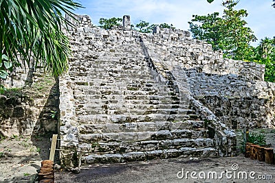 San Miguelito Ruins. Cancun, Mexico Stock Photo