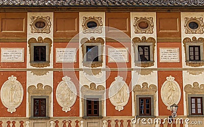 Palace of the Episcopal Seminary of San Miniato. Stock Photo