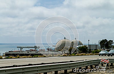 San Onofre Nuclear Power Plant Stock Photo