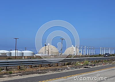 San Onofre Nuclear Power Plant Stock Photo