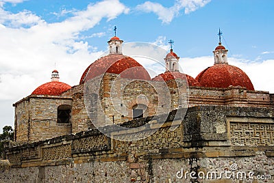 San Pablo church, Mitla Stock Photo