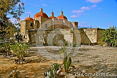 San Pablo Church, Mitla Stock Photo