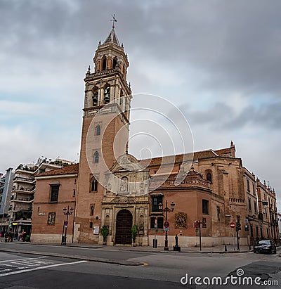 San Pedro Apostol Parish Church - Seville, Andalusia, Spain Editorial Stock Photo