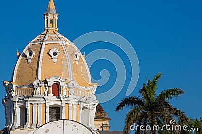 San Pedro Claver Church dome Cartagena Stock Photo