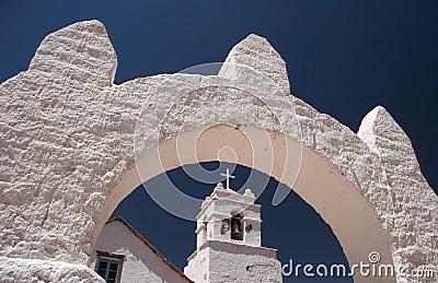 San Pedro de Atacama's Church Stock Photo