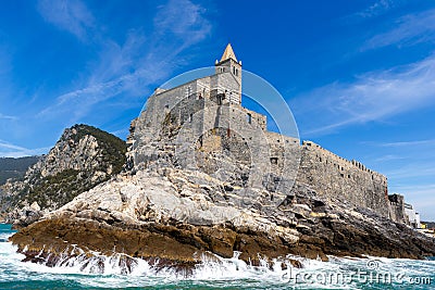 San Pietro Church, Portovenere, Italy Stock Photo